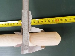 Stiel 150 cm/ 33 mm gerade