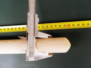 Stiel 180 cm/ 33 mm gerade