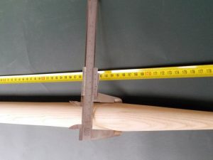 Stiel 180 cm/ 40 mm geformt