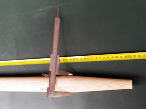 Stiel 200 cm/ 40 mm geformt