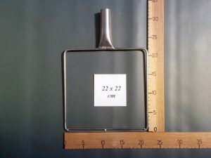 Kescherbügel Edelstahldraht 22×22 cm
