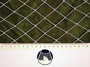 Netzstoff Polyamid Nylon geknotet industriell 30×30/ 1,4 mm PAD weiß