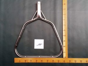 Kescherbügel eckig Edelstahl 40 cm