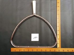Kescherbügel eckig Edelstahl 45 cm