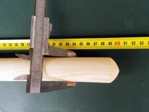 Stiel 90 cm/ 33 mm gerade