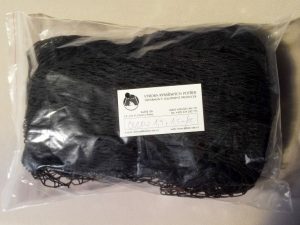 Senknetz 1,5 x 1,5 m/ 15×15/1,2 mm PAD schwarz knotenlos