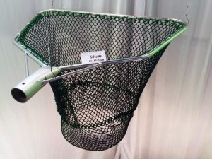 Kescher eckig aus verzinktem Stahl 60/ 15×15/2,0 mm – kleiner Bügelhamen