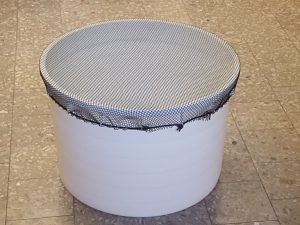 Abdecknetz Ø 140 cm PAD 15/1,4 mm schwarz – knotenlos