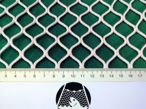 Netzstoff Polyamid Nylon Raschel industriell 22×22/ 3,0 mm PAD weiß