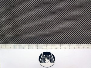 Netzstoff Polyester knotenlos industriell 2×2/0,5 mm PES schwarz