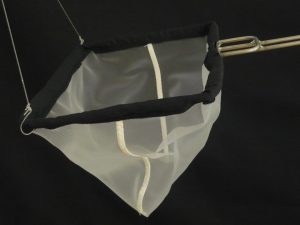 Kescher aus Edelstahldraht 20 x 25 cm/ 396 µm Uhelon