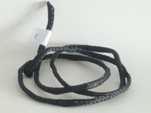Seil Polyethylen (PET) Ø 6 mm/ 1 m geflochten, schwarz
