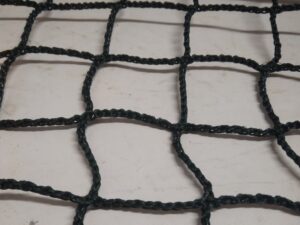 Beiwagennetz 1,5 x 2,5 m, Polyethylen 45/3,0 mm knotenlos dunkelgrün - 1