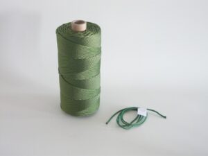 Kordel Polyamid Ø 3,0 mm Nylon / 1 kg – grün - 1