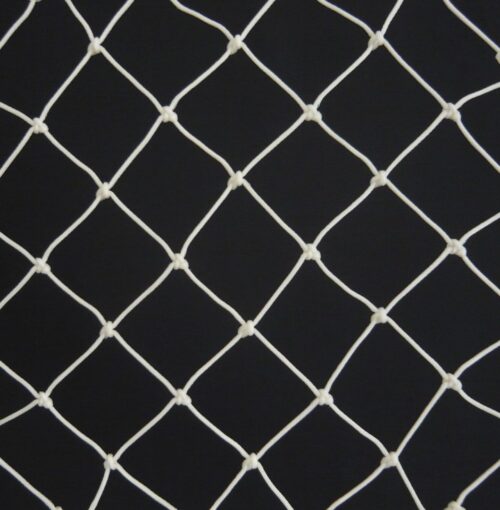 Schutznetz, geknotet, Polyethylen – multifil 50/2,5 mm weiß - 1