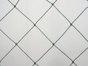 Schutznetz, geknotet, Polyethylen – multifil 80/2,0 mm dunkelgrün