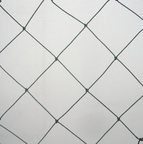 Schutznetz, geknotet, Polyethylen – multifil 80/2,0 mm dunkelgrün - 1