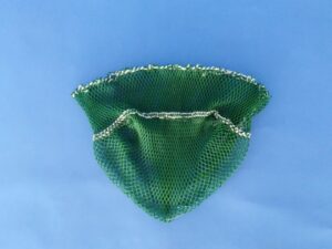 Keschernetz N 45 cm, Tf. ca 35 cm/ 10×10 mm Nylon grün