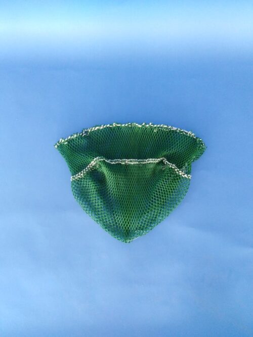 Keschernetz N 45 cm, Tf. ca 35 cm/ 10×10 mm Nylon grün - 1
