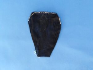 Keschernetz N 22×22 cm, Tf. ca 25 cm/ 5×5 mm – mit dem Boden Nylon schwarz
