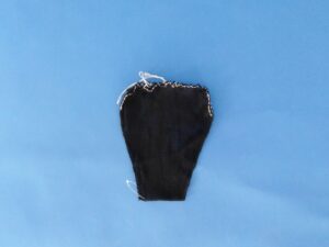 Keschernetz N 22×22 cm, Tf. ca 20 cm/ 5×5 mm – mit dem Boden Nylon schwarz